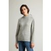 WOOLRICH BABY ALPACA CREWNECK GREY MELANGE