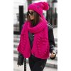 Fashionweek Súprava dámskej čiapky, šálu JK-montana Farba: fuchsia, Veľkosť: Universal