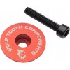WOLF TOOTH Ultralight Stem Cap Flat krytka červená