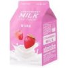 A'Pieu Strawberry Milk One-Pack Rozjasňujúca jahodovo-mliečna maska 21 g