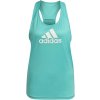 adidas dámske športové tielkoBL TK tyrkysová biela