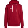 Pánska futbalová mikina adidas, ENT22 HOODY červená,biela M