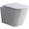 Mereo WC závesné kapotované, Smart Flush RIMLESS, 490x340x350, keramické, vr. sedátka CSS118S VSD83T1