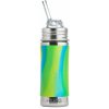 Pura Nerezová fľaša so slamkou 325 ml (zelená-aqua)