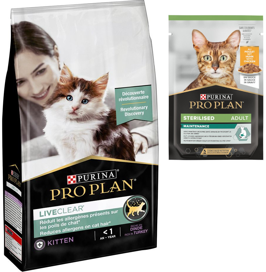 Pro Plan LiveClear Kitten s morčacím 1,4 kg