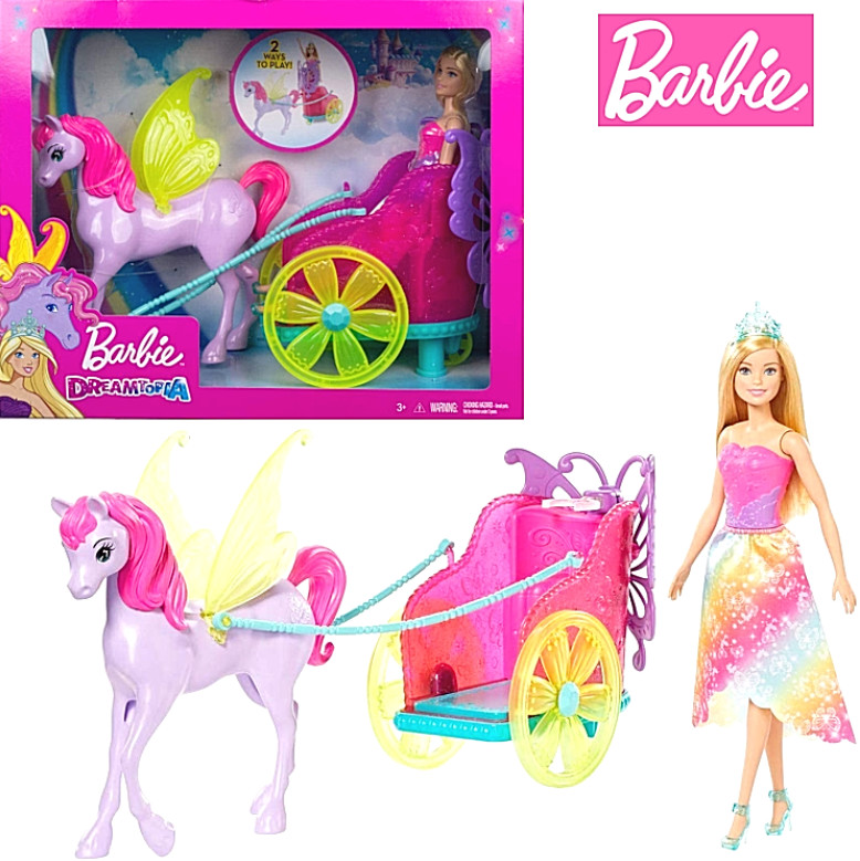 Barbie Princezná v kočiari a rozprávkový kôň od 45,79 € - Heureka.sk