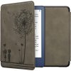Puzdro KW Mobile - Dandelion Love - KW5999002 - pre Amazon Kindle 2022 - šedé (KW Mobile obal na Amazon Kindle 2022, flip, Dandelion Love, šedé, AutoSleep + záruka 3 roky + darčeky zadarmo)