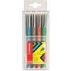 Sada rollerov STABILO worker colorful 4 ks - mix farieb - 0.8 milimetra - mix farieb - 4 kusy - 0.5 milimetra - SADA 4 KS - Stabilo - STABILO worker colorful STABILO