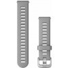 Garmin Quick Release (18 mm) silikónový, Powder Grey – Silver 010-11251-3G