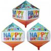 Balónik Happy Birthday Diamant 39,5 x 73,6 cm