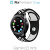 FixPremium - Silikónový Športový Remienok pre Garmin (22mm), čierny