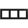 Rámček 3-násobný Nature sklo/čierna SIMON55 (Simon)
