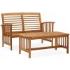 VidaXL 2-dielna záhradná sedacia súprava, masívne akáciové drevo