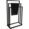 Erga Lonia, trojramenný vešiak na uteráky 41x22x85 cm, čierna matná, ERG-YKA-P.LONIA3-BLK