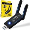 SIEŤOVÁ KARTA WIFI USB ADAPTER 2x ANTÉNA DUAL BAND 5GHZ 2.4GHZ 1200 MBPS