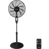 Aigostar B.V. Aigostar - Stojanový ventilátor 60W/230V čierny + diaľkové ovládanie AI1062 + záruka 3 roky zadarmo + záruka 3 roky zadarmo