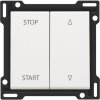 Kryt žalúziového spínača 2-diel s blok. START/STOP biela INTENSE/PURE (NIKO)