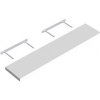 polica samonosná 23,5 / 118,5cm, biela