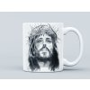 Efektný darček | Hrnček - Ježiš s tŕňovou korunou a modlitbou Otče náš. 330 ml