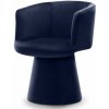 KK Čalúnené otočné kreslo OTAKAR tmavo modré
