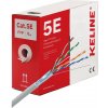 KELine Kábel FTP (F/UTP) 4x2xAWG24, Category 5E, 300 MHz Euroclass Eca , 305 m v krabici (KE300S24-ECA-RLX)