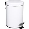 5five Simply Smart Odpadkový kôš Round, biela, 3L