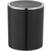 Wenko WENKO 23934100 - Kôš INCA 14x16,8 cm čierny/lesklý chróm WE0206 + záruka 3 roky zadarmo + záruka 3 roky zadarmo