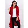 Dámsky sveter s rukávmi typ netopiera MI2019-13 červený