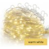 EMOS LED vianočná drop reťaz – cencúle, 2,9 m, vonkajšia aj vnútorná, teplá biela, programy D3CW02