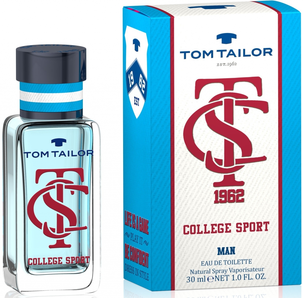 Špecifikácia TOM TAILOR College Sport toaletná voda pánska 50 ml -  Heureka.sk