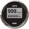 KUS GPS Tachometer - Rýchlomer 12/24 V, 52 mm, čierny