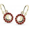 Cutie Jewellery Zlaté detské náušnice C2750-10-X-1 červená