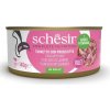 Konzerva SCHESIR Cat tuniak + šunka 140 g