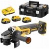 DeWALT DCG405P3 aku úhlová bruska 125mm 3x5Ah, nabíječka, Tstak
