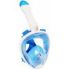 Celotvárová šnorchlovacia MASKA - Detská XS Modrá - Bílá
