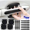 NÁLEPKY NA AUTO OCHRANNÁ FÓLIA CARBON 3D OCHRANNÁ POD KĽUČKY 14 KUSOV