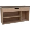 Kondela FUDDY NEW DS 0000395628 - botník s lavicou,zásuvkou, policou a poduškou , 103,7x32x48cm, dub sonoma