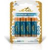 Batéria alkalická ETA PREMIUM ALKALINE AA, LR06, blister 4ks (R06PREM4)