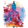 ZUTY Maľovanie podľa čísel - ABSTRAKTNÝ FAREBNÝ BUDHA Rámovanie: bez rámu a bez vypnutia plátna, Rozmer: 80x100 cm