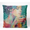 Takoy Zamatová obliečka na vankúš 45x45 žena s vínom 2-HT-00358 | 45 x 45 cm
