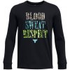 Detské tričko s dlhým rukávom Under Armour PJT RCK B GRAPHIC LS čierne 1382626-001 - YXL