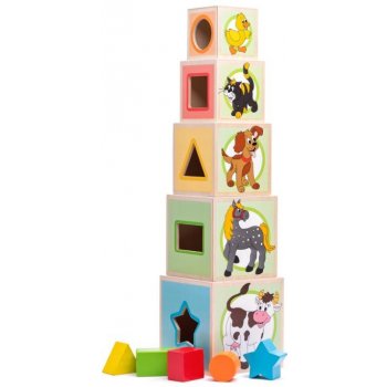 Woody veža z 5tich kociek zvieratká