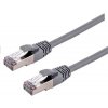 C-TECH CB-PP6A-3 patch, Cat6a, S/FTP, 3m, šedý