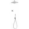 Tres Shower Technology sprchová súprava podomietková s termostatom s dažďovou sprchou chrómová-biela 092.865.64