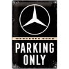 Plechová ceduľa Mercedes-Benz - Parking Only, 20 x 30 cm