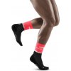Cep Short Socks 4.0 Pink / Black dámska II - 34-37