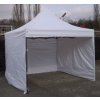Záhradný párty stan DELUXE nožnicový + bočné steny - 3 x 3 m biela