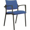 Alba Konferenčná stolička Kubic s podrúčkami modrá Fill 82