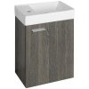 Aqualine Aqualine, ZOJA skrinka s keramickým umývadlom 40x22 cm, mali wenge, 51049MW-02