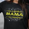 Tričko s potlačou NAJ MAMA Dámsky Čierna S